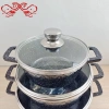 DF68777 Tourmaline cookware set for household woks, kitchenware, non-stick pans, marble cookware, DF TRADINGHOUSE details Picture